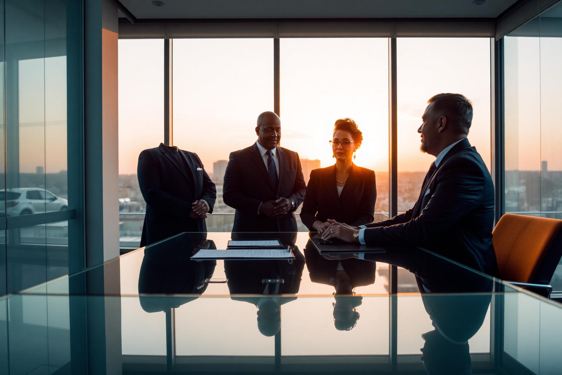 Professionals in consultation in a modern Pretoria boardroom